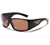 Locs Biker Gangs Sport Gafas de sol hardcore sombrs gafas choppers, TOTENKOPF-BRAUN-CH114