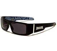 Locs gafas de sol moda ciudad vestido rap rapero poker mujeres hombres 8LOC9058-BDNA, Interior de las ramas Azul