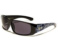 Locs gafas de sol moda ciudad vestido rap rapero poker mujeres hombres 8LOC91114-BDNA, Ramas Azul, Talla única