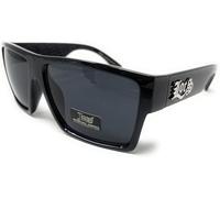 Locs Gafas de sol negras 91105 | Auténticas gafas de sol Gangster Flat Top Lowrider Maddogger