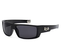 Locs Gafas de Sol Originales para Hombre, Lentes de Sol Color Negro, Hardcore Sharp Square OG, Envolvente, Talla Única
