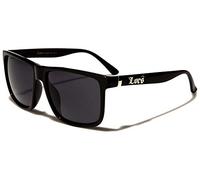 Locs gafas de sol poker rap rapero moda ciudad vestido mujeres hombres 8LOC91055, Montura Negro Brillante Lentes Gris