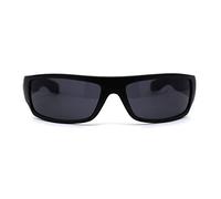Locs Mad Dog Hardcore Gangster Cholo - Gafas de sol rectangulares estrechas, Mate negro, Talla única