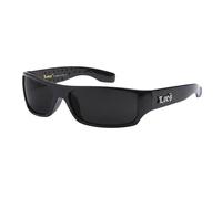 Locs Mad Dog Hardcore Gangster Cholo - Gafas de sol rectangulares estrechas, Negro - Nueva serie