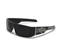 Locs Nueva Hardcore Gangsta Motorista Gafas de Sol 40 una Talla le Queda a la mayoría Negro W/Skulls