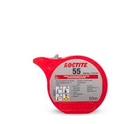 LOCTITE® 55 24 x 50 m Bobina - Cable de sellado para fontanería | Cinta de sellado para tuberías | Sustituye hilado y pasta de juntas | Solución ideal para estanqueidad de fontanería