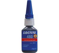 Loctite Adhesivo instantáneo 480, tenaz, para metales y gomas, viscoso, frasco 20 g