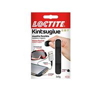 Loctite Kintsuglue, masilla flexible negra para reparar, reconstruir y proteger objetos, masilla adhesiva moldeable, adhesivo impermeable y removible, 3 x 5 g