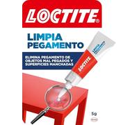 Loctite Limpia Pegamento, quita pegamento para corregir objetos mal pegados o despegar dedos, quita adhesivo para superficies manchadas o tinta, 1x5 g