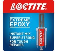 Loctite Pegamento epoxi de 1 minuto, pegamento transparente multiuso, pegamento transparente de acción rápida para reparaciones duras, para madera, metal, piedra, vidrio y plásticos, transparente, 1 x 11 ml
