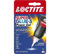 Loctite Power Gel Control Super Glue-3 Power Flex, Cianoacrilato En Gel Transparente 3 G, Boquilla De Precisión Para Uniones Flexibles Resistentes Al Agua (-50 A +120 °c)
