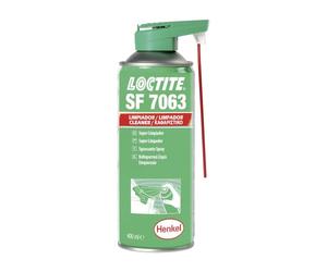 LOCTITE SF 7063 Limpiador Desengrasante, Sin residuos, Aerosol 400ml | Limpiador desengrasante en base solvente, sin CFC, baja viscosidad, no deja residuos, prepara superficies antes de adherir