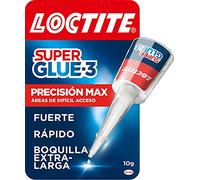 Loctite Super Glue-3 Precisión Max, pegamento transparente de máxima precisión, pegamento instantáneo triple resistente, adhesivo universal con goteo fácil de regular, 1x10 g