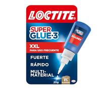 Loctite Super Glue-3 XXL, pegamento universal triple resistencia, adhesivo para uso intensivo, pegamento instantáneo, transparente y extrafuerte, 1x20 g