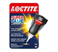 Loctite Super Glue Power Flex Control, Superpegamento en gel flexible, Superpegamento con fórmula que no gotea para aplicaciones verticales, Pegamento transparente con boquilla precisa, 1x4g