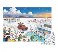 Locura de la ilusión en la Salar de Uyuni Puzzle De Madera Impermeable DIY Puzzles De 1000 Piezas Regalos para Adultos Imposible Rompecabezas Juegos Educativos