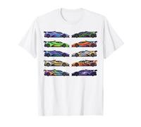 ¡Locura del Coche! Coches musculares, Coches clásicos y Hotrods de Dibujos Animados Camiseta