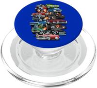 ¡Locura del Coche! Coches musculares, Coches clásicos y Hotrods de Dibujos Animados PopSockets PopGrip para MagSafe