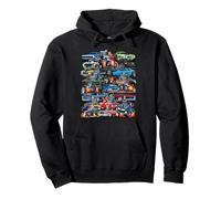 ¡Locura del Coche! Coches musculares, Coches clásicos y Hotrods de Dibujos Animados Sudadera con Capucha