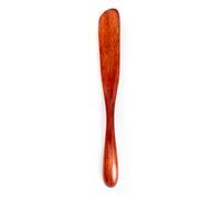 locwanot Esparcidor de madera maciza con mango curvado, cuchillo para untar mermelada de mantequilla, cuchillo de mantequilla de madera, herramienta de cocina multiusos para hornear, mezclar, raspar B