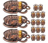 LOCZUK de Colgantes de Escarabajo Egipcio para Hacer Joyas 20 Piezas de Aleación Única Vintage Chic para y Pulseras