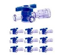 LODDEYEE Llaves de paso de 3 vías con conexión Luer, llave de paso de inyección médica, estéril, paquete de 10 (10 piezas)