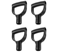 LODDEYEE Mango de agarre en D de pala, paquete de 4 unidades de 1-1/8 pulgadas de diámetro interior de PVC en forma de D, mango de pala de repuesto para herramientas de rastrillo de excavación (28 mm,