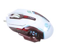 LODDEYEE Ratón para juegos, portátil, LED, brillante, de alta precisión, para computadora portátil, con cable retroiluminado, USB, USB, recargable, para juegos, latop, computadora, con cable, 6D,