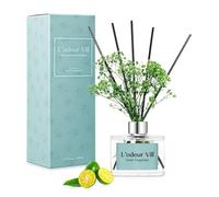 L'odeur Vill 200ml Difusor de con Flores secas/Mandarinas Verdes/Ambientadores de Hogar, con 6 Palos difusores de Ambientador Varillas/difusor de Aromas/para Decoración de Baños y Estanterías.