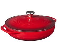 Lodge 3.41 litros/3,6 Quart Hierro Fundido/Porcelana esmaltada Cacerola, Rojo