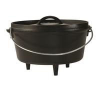 Lodge 5 Quart Campo de hierro fundido PRINISIN HOVEN HORO HORO CON LID - MANEJES DUAL - USAR EN EL HORNO EN LA PIEMBRA EN LA GRILL O A LA CAMPAJE -