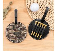 Lodge Bear - Bolsa organizadora de camisetas de golf con ciervos, bolsa de deporte portátil negra con clip para cinturón, fácil de transportar