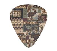 Lodge Bear Deer Advanced púa de guitarra 12 piezas Tres grosores para bajo, guitarra eléctrica, funda para guitarra acústica