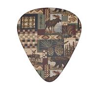Lodge Bear Deer StOlmx - Juego de púas de guitarra - Diseño de impresión completa, 3 grosores disponibles