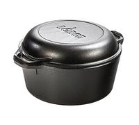 LODGE Cacerola Doble Redonda c/Asas 25cm INLODGE.L8DD3, 5 quarts, Inoxidable, Cast Iron