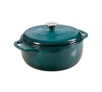 Lodge EC6D38 - Horno holandés de hierro fundido esmaltado, 6 cuartos de galón, laguna