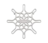 LODGE EC8ST13 Salvamanteles de hierro fundido esmaltado, 20,3 cm, ostra