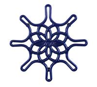 Lodge EC8ST32 - Salvamanteles de hierro fundido esmaltado, 20,3 cm, color índigo