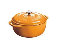 Lodge Horno holandés de hierro fundido esmaltado, 7.5 Qt, albaricoque
