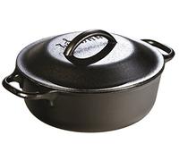 Lodge l2sp3 pre-seasoned cast-iron serving pot, 2-quart by lodge