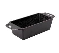 Lodge Molde de hierro fundido para pan de 8.5 x 4.5 pulgadas, color negro