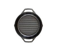 LODGE Sartén para parrilla de hierro fundido de 30,48 cm, color negro
