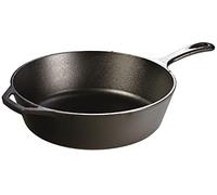 Lodge - Sartén Redonda de Hierro Fundido con Tratamiento térmico (30,48 cm) | Sartén profunda de hierro fundido con mango Signature & Assist, para uso en el horno, en la estufa, parrilla o fogata