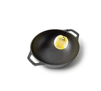LODGE Mini Wok de Hierro Fundido, Negro