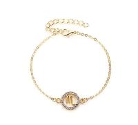 LODMLOER Escorpio Doce Estrellas Signo Pulsera Pulsera con Diamantes - Pulsera De Corte Redondo De Moda, Aries Tauro Géminis Cáncer Leo Signo del Zodiaco Joyería Estudiante Pareja Regalo, Escorpio