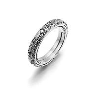 LODMLOER Retro Fashion Astronomy Ball Flip Anillo De Deformación Doce Zodiac Symbol Design Ring,Mujeres/Hombres Horóscopo Celestial Astrología Set Señoras Moda Joyería Regalo De Cumpleaños,Blanco,7