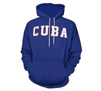 LODMLOER Sudadera con Capucha para Hombre y Mujer, Sudadera Divertida con Estampas Cubanas 3D, Ropa de Símbolo Nacional, Camisetas de Gimnasio Informales de Hip Hop