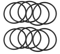 Lodokdre 10 piezas 80 mm diámetro exterior 4 mm espesor filtro goma junta tórica negra