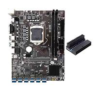 Lodokdre 12 GPU B250C - Placa base de minería con adaptador de 24 , 12 ranuras USB 3.0 LGA1151 DDR4 RAM SATA3.0 MSATA VGA para BTC/ETH
