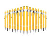 Lodokdre 16 escritores de bola con punta de bolígrafo, goma suave de contacto con bola escribe bolígrafo de metal negro para tabletas E